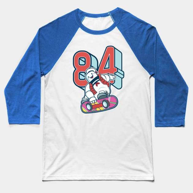 84 Puft Baseball T-Shirt by DeepDiveThreads